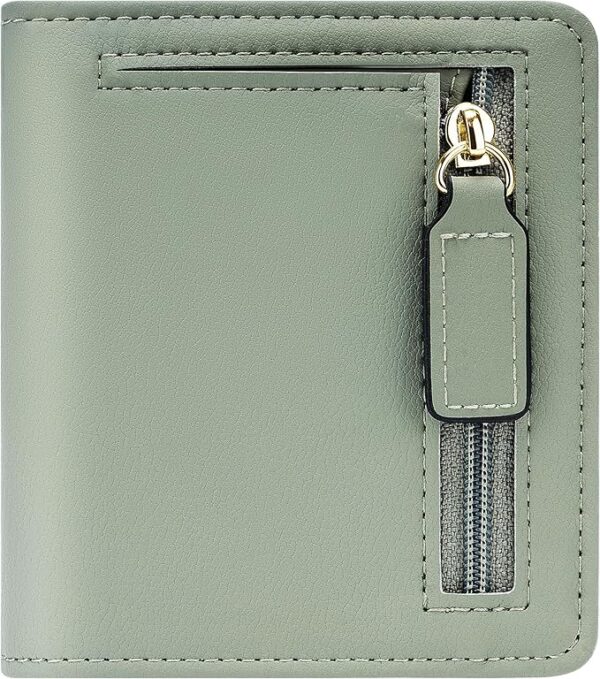 Women’s Small Slim Leather Wallet with RFID Protection